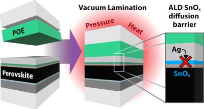 Reducing Thermal Degradation of Perovskite Solar Cells during Vacuum Lamination by Internal Diffusion Barriers image