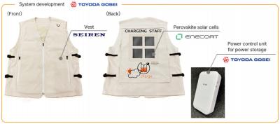 Toyoda Gosei to Start Trial Smartwear Application of Perovskite Solar Cells image